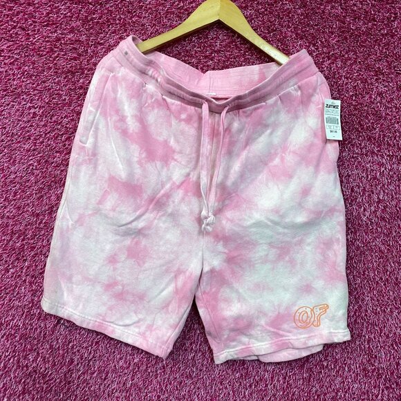 Odd Future Pink Tie-Dye Sweat Shorts Large - Picture 3 of 4